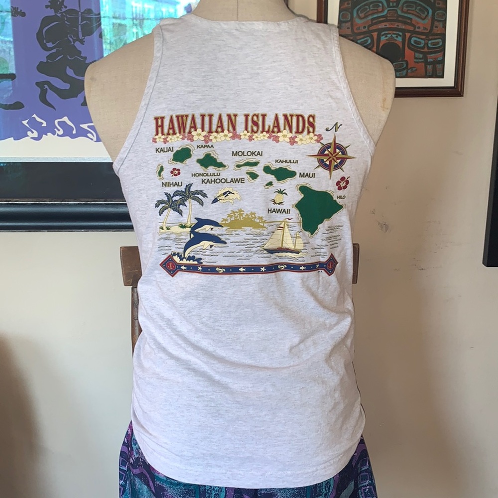 90’s Vintage Hawaiian Islands Graphic Tank Top